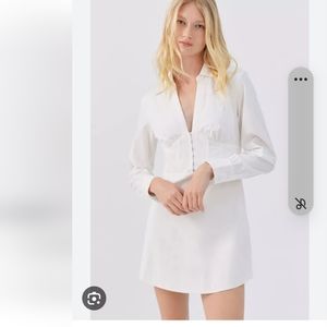 Urban Outfitters Phoebe long sleeve corset mini dress